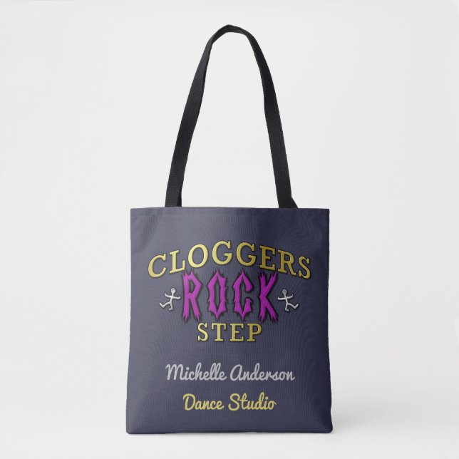 Tote Bag Étape | de roche de Cloggers ajoutent le nom (Devant)