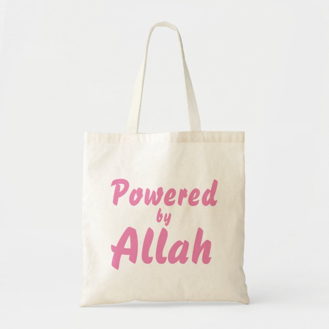 Tote Bag Étape "Powered by Allah". (Devant)