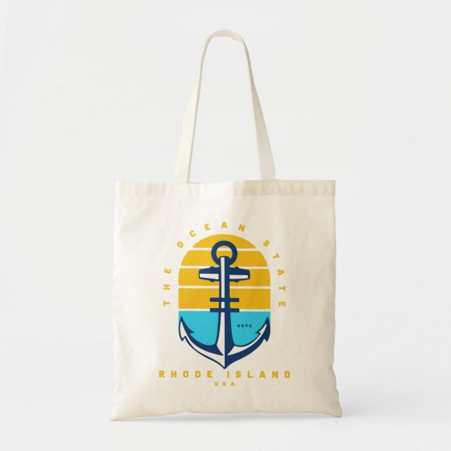 Tote Bag État de l'océan de l'île Rhode (Devant)
