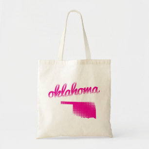 Tote Bag État de l'Oklahoma dans le rose