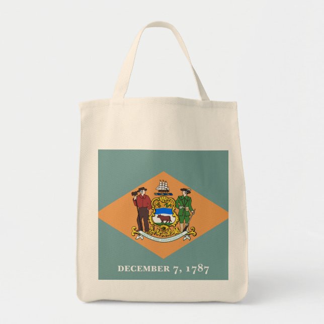 Tote Bag État du drapeau du Delaware (Devant)