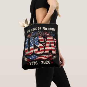 Tote Bag États-Unis 250 Ans de Liberté 1776–2026 Patriote