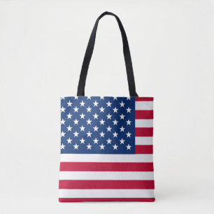 Tote Bag États-Unis Drapeau américain étoiles et rayures