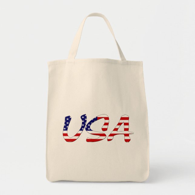 Tote Bag États-Unis superposés sur le drapeau américain gtc (Devant)
