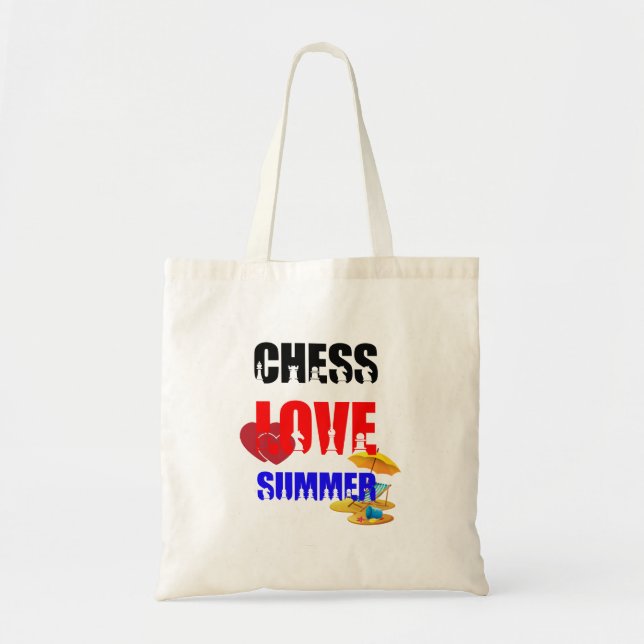 Tote Bag Été d'amour des échecs (Devant)