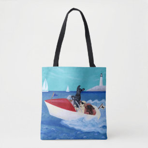 Tote Bag Été frais Labradors peignant Fourre-tout
