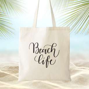 Tote Bag Été moderne tendance noir et blanc