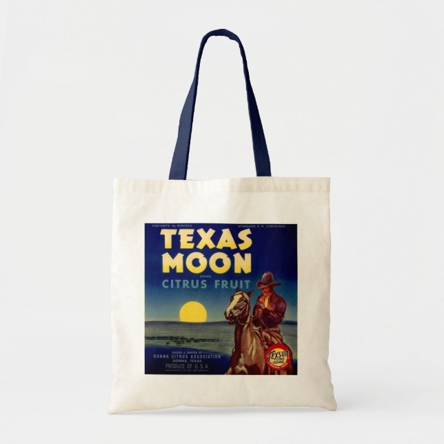 Tote Bag Étiquette de l'agrumes de la lune de Texas (Devant)