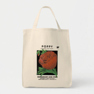 Tote Bag Étiquette de paquets de graines de pavot