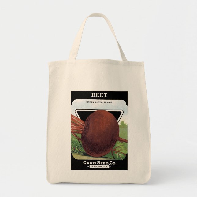 Tote Bag Étiquette de paquets de semences de betteraves (Devant)