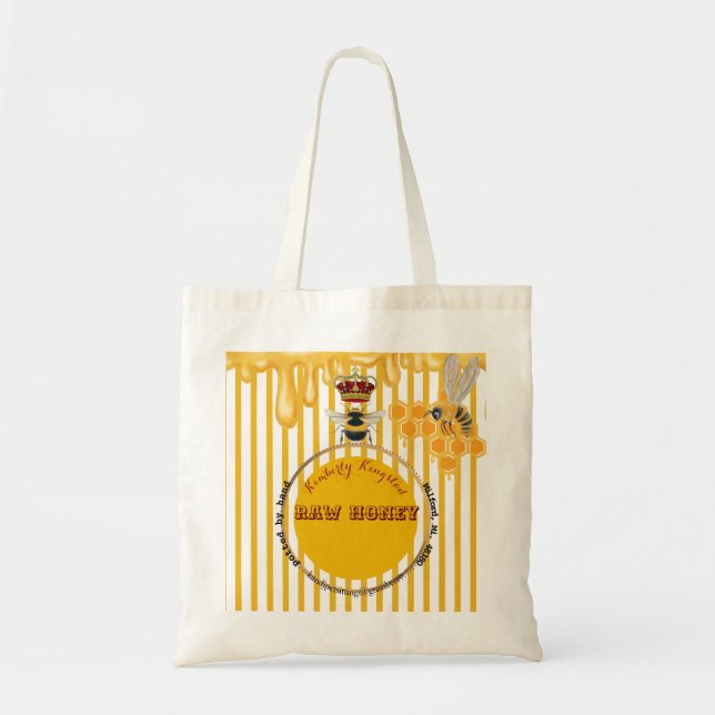 Tote Bag étiquette miel (Devant)