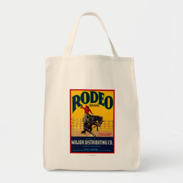 Tote Bag Étiquette Rodeo VegetableSalinas, CA (Devant)