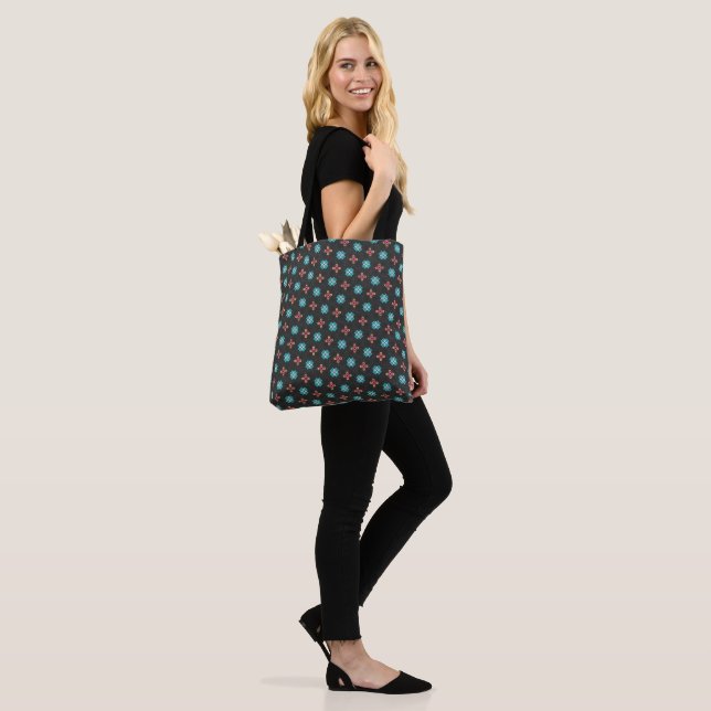 Tote Bag Étoile Azteque  (Sur le modèle)