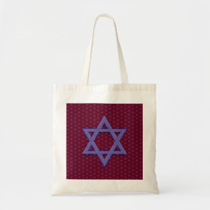 Tote Bag Étoile de David violette sans couture