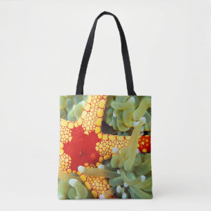 Tote Bag Étoile de mer rouge et jaune