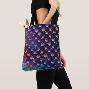 Tote Bag ÉTOILES DE DIAMOND DANS LE CIEL BLEU DANS L'Imagin