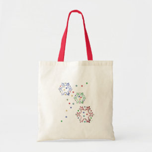 Tote Bag Étoiles de flocon de neige de Noël