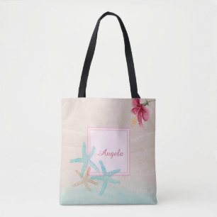 Tote Bag Étoiles de mer à l'Hibiscus Plage