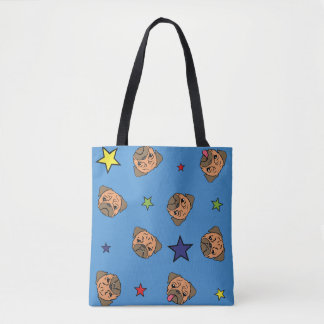 Tote Bag Étoiles et les carlins