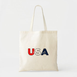 Tote Bag Étoiles patriotiques rouges blanches et bleues/USA