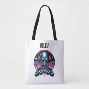 Tote Bag Être extraterrestre étranger de jeu personnalisé