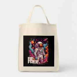 Tote Bag ÊTRE GRATUIT Conception des astronautes