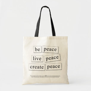 Tote Bag être la paix vivre la paix
