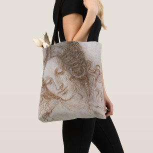 Tote Bag Étude de Léonard de Vinci pour la tête de Léda