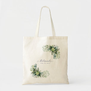 Tote Bag Eucalyptus Greenery Wedding Foliage Babys Breath