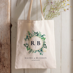 Tote Bag Eucalyptus Jardin Verdure Mariage Bienvenue