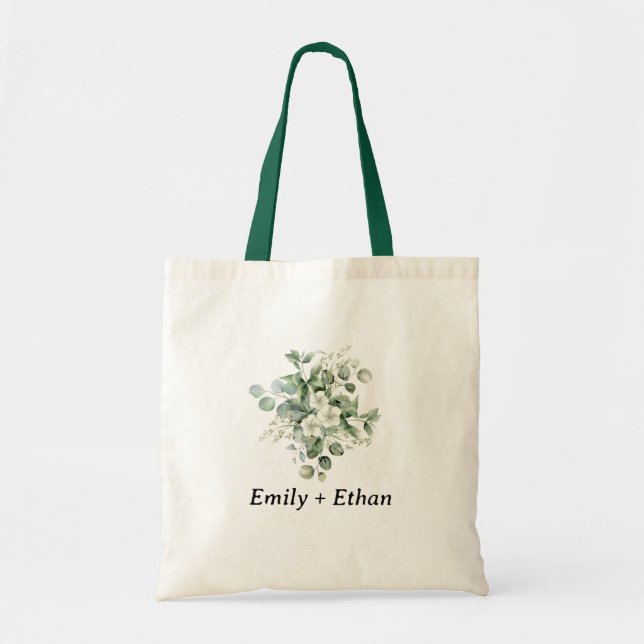 Tote Bag Eucalyptus Rustique Mariage de verdure (Devant)