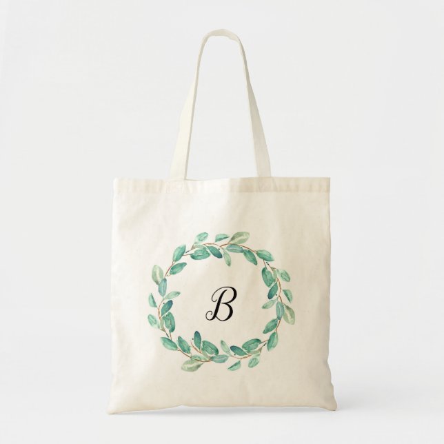 Tote Bag Eucalyptus verdure personnalisé (Devant)
