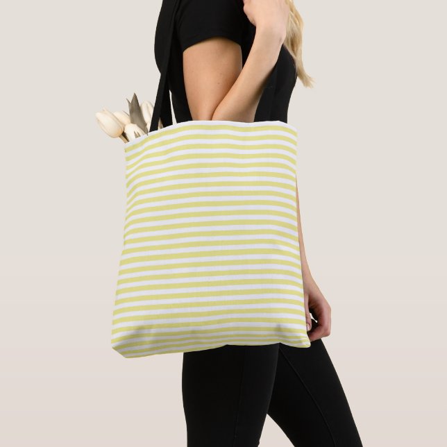 Tote Bag Eve 7 Sofie Jaune Strié (De près)