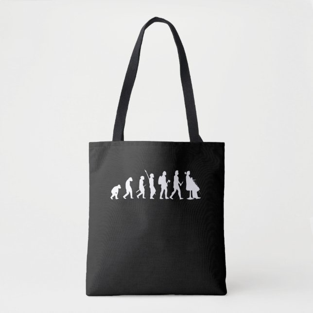Tote Bag Évolution de cadeau drôle d'amant de violoncelle (Devant)
