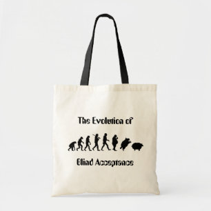 Tote Bag Évolution drôle de parodie de l'homme