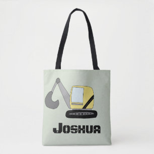 Tote Bag Excavateur de digues de construction pour enfants 