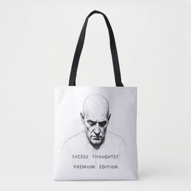 Tote Bag Excess Thoughts? Premium Edition (Devant)