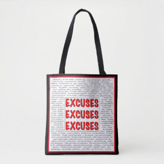 Tote Bag Excuses d'excuses d'excuses