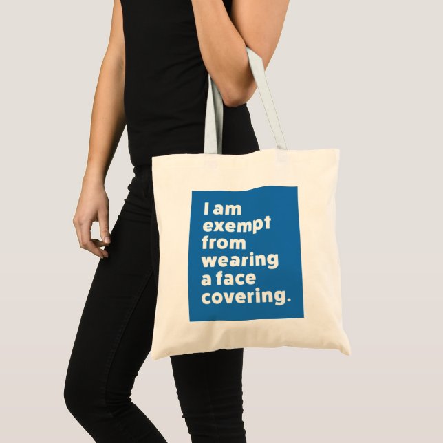 Tote Bag Exempter de porter un couvre-visage (Devant (produit))