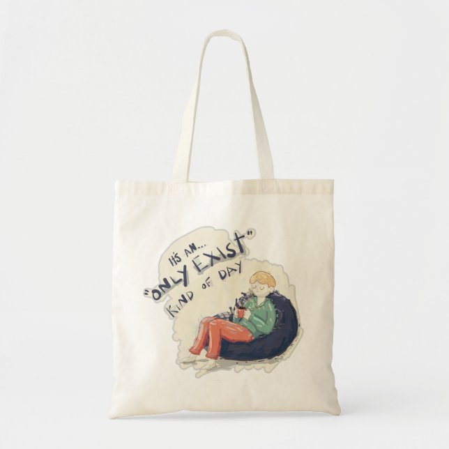 Tote Bag Existe uniquement le type de jour (Devant)