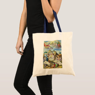 Tote Bag Explorateurs vintage avec carte du globe antique, 