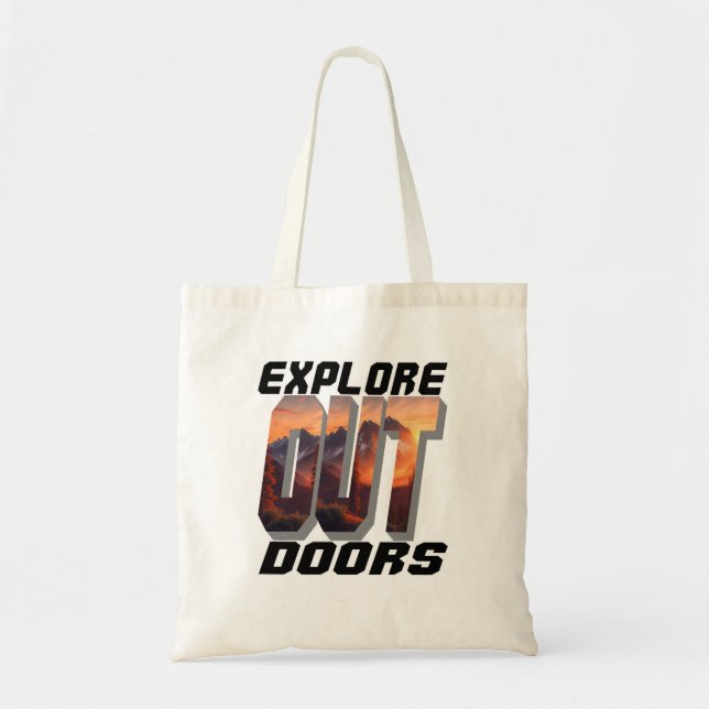 TOTE BAG EXPLORER LES PORTES EXTÉRIEURES (Devant)