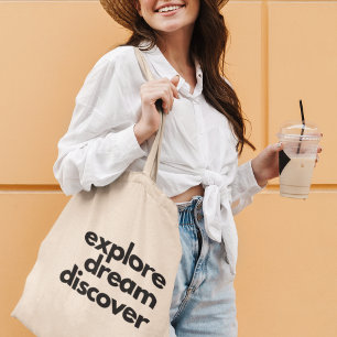 Tote Bag Explorer Rêver Découvrir Cadeau pour Voyageur Aven