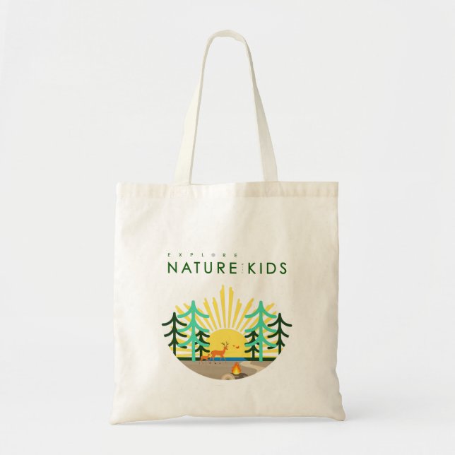 Tote Bag Explorez la nature avec les enfants Fourre-tout (Devant)