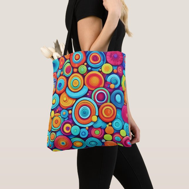 Tote Bag Explosion circulaire vive (De près)