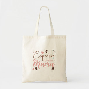 Tote Bag Exprimez-vous Mama Citation Café