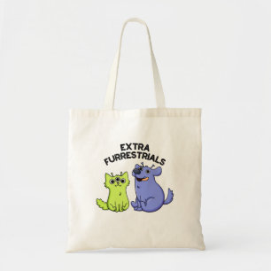 Tote Bag Extra Furrestries Funny Alien Furry Pet