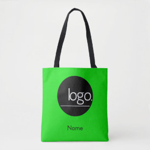 TOTE BAG EYE CATCHING VERT AJOUTER PROPRE LOGO MARQUE D'AFF