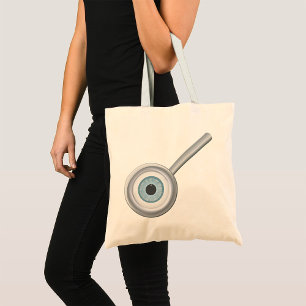 Tote Bag Eyeball Magnification Verre amusant Inspection des