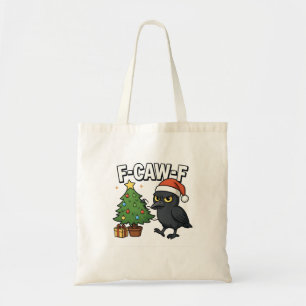 Tote Bag F-caw-f Noël Corbeau Sapin Xmas Arbre Meme